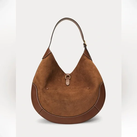 Ralph lauren Polo ID Suede Large Shoulder Bag - Picture 5 of 5
